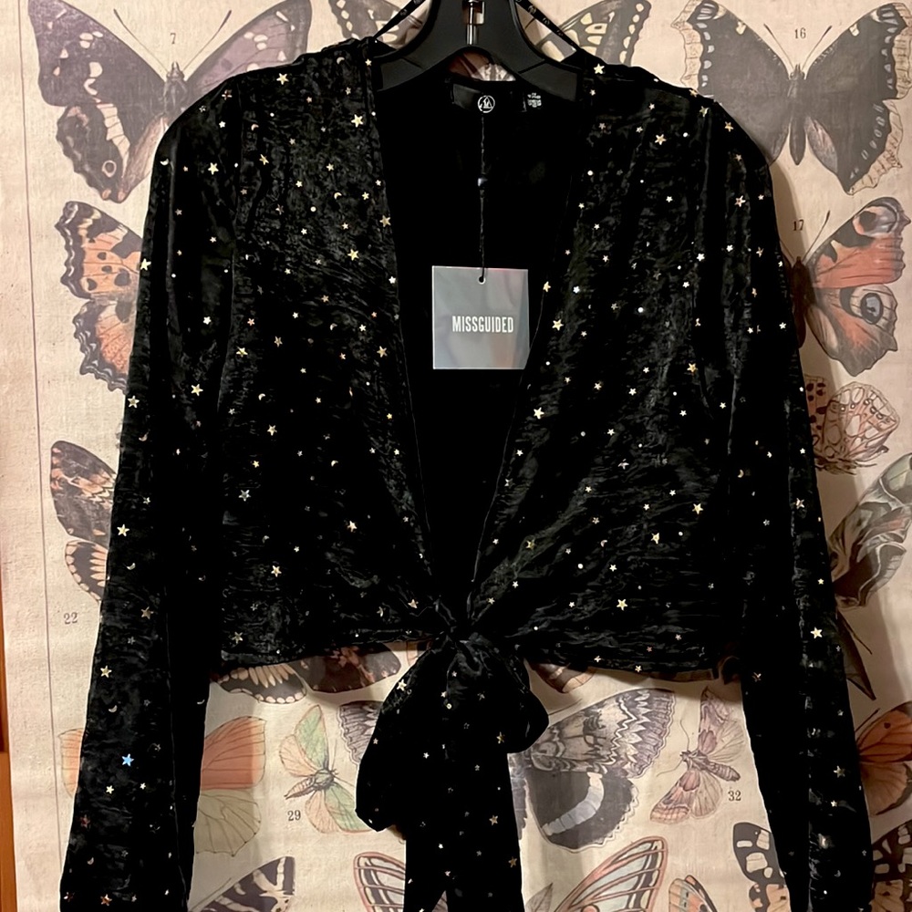 NWT Star and Moon Crop Top 🌙